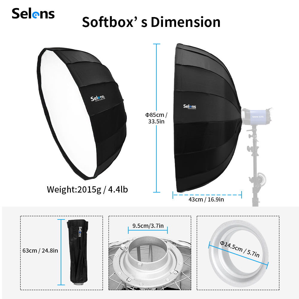 Selens 85 см зонтик радар софт – обзор и цена Photography Lighting With Umbrella